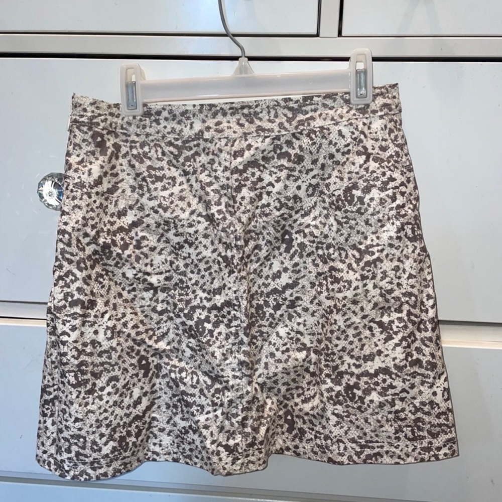 Free People Leopard Mini Skirt